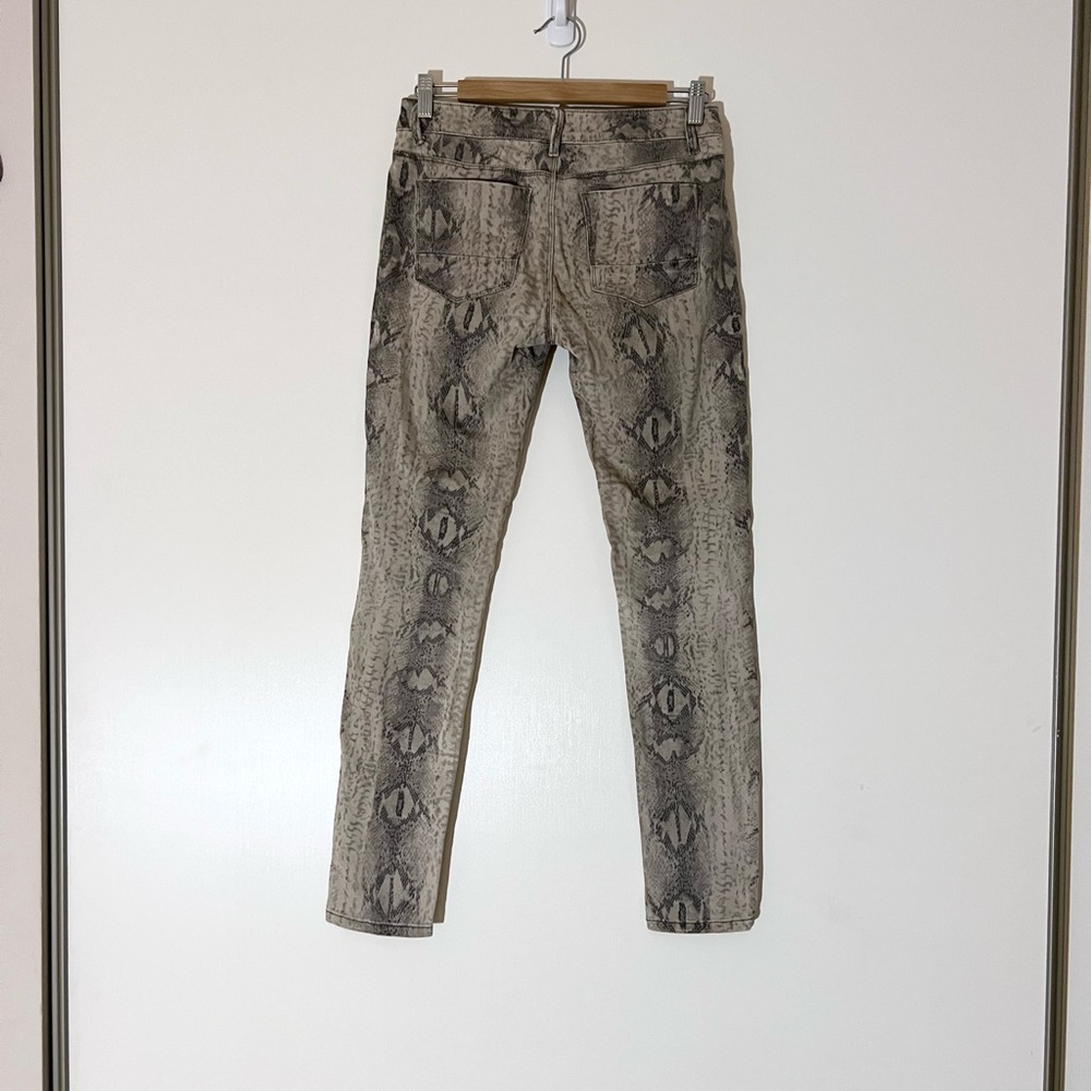Vanilla Star Python Effect Skinny Jeans Sz 7 - Picture 2 of 4